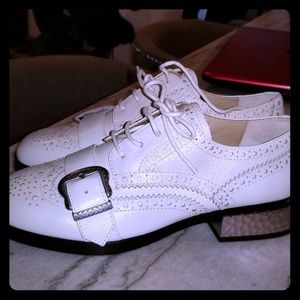 Brand New ASH string up loafers with sliver accent